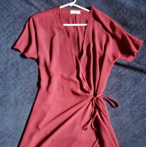 Babaton Sz M Wrap Dress